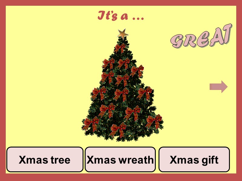 It’s a … Xmas wreath Xmas tree Xmas gift GREAT